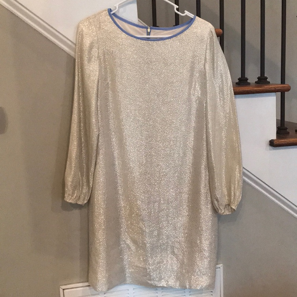 Sail to Sable Metallic Shift Dress